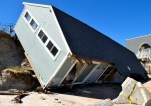 damaged home